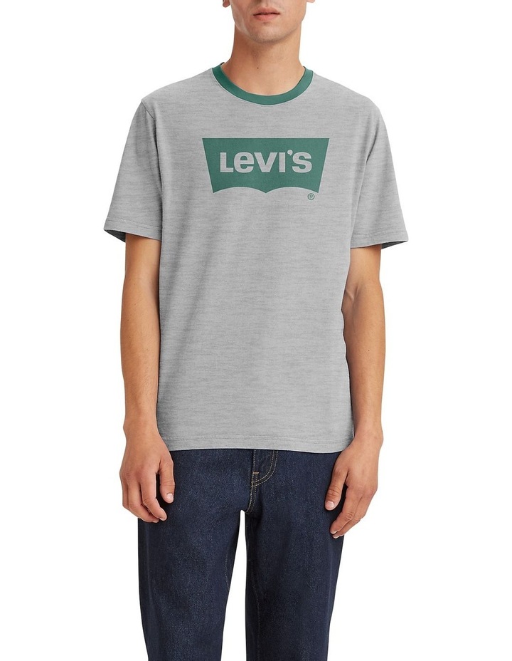 Relaxed Fit Short Sleeve Graphic T-shirt in Grey