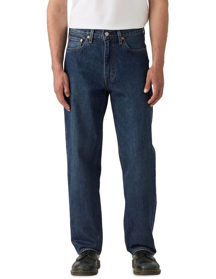 568 Loose Straight Jeans in Blue image 1