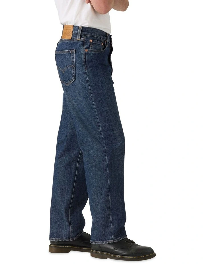 568 Loose Straight Jeans in Blue image 3