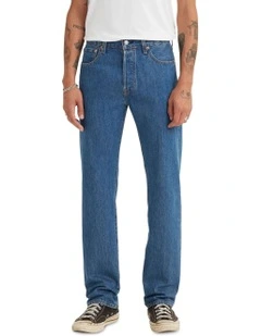 501 Original Fit Cotton Straight Leg Jeans in Medium Stonewash