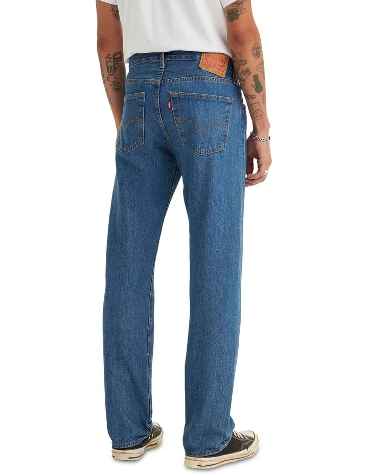 501 Original Fit Cotton Straight Leg Jeans in Medium Stonewash image 2