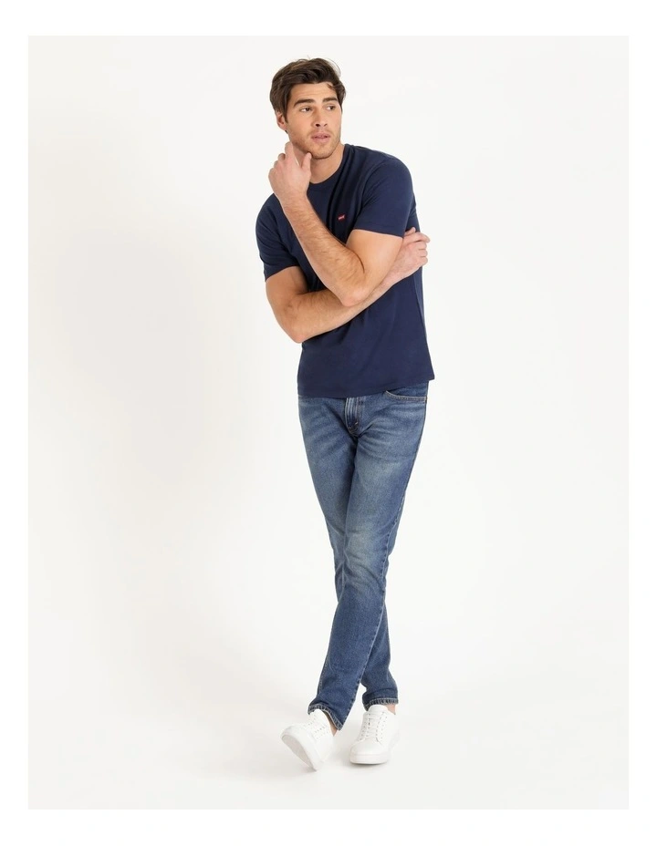 512 Tapered Slim Fit Jeans in Mid Blues image 2