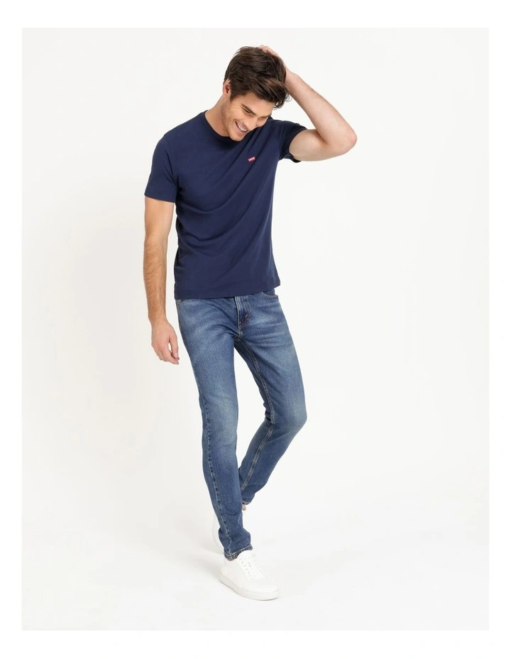 512 Tapered Slim Fit Jeans in Mid Blues image 4