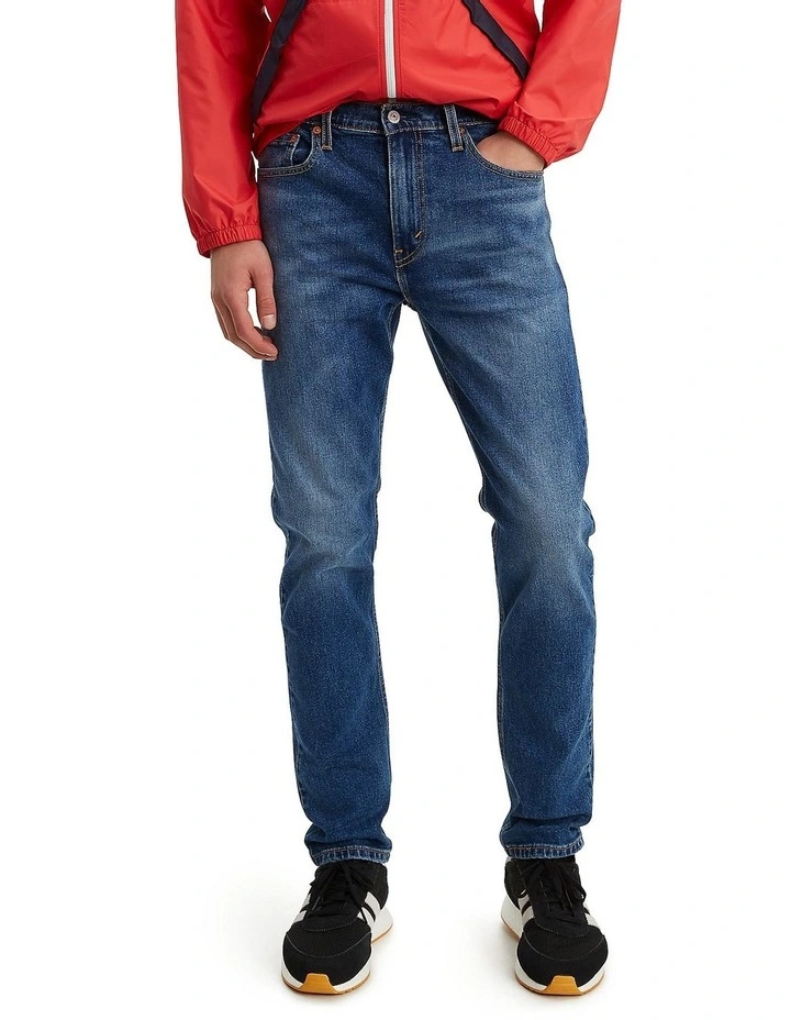 512 Tapered Slim Fit Jeans in Mid Blues image 6