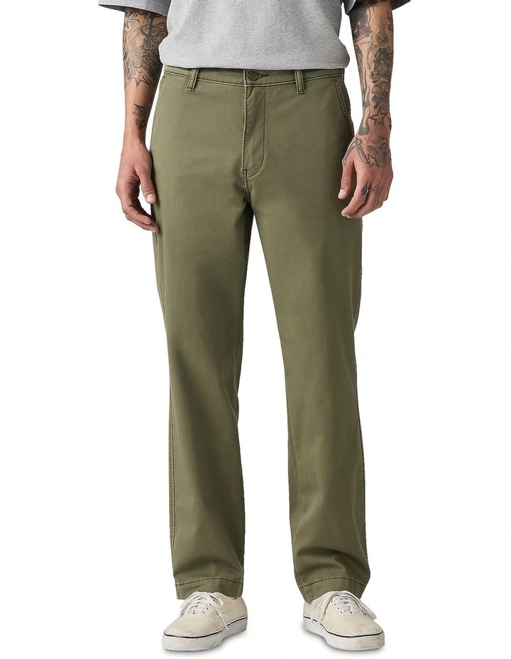 Relaxed Straight XX Chino in Olive Night image 1