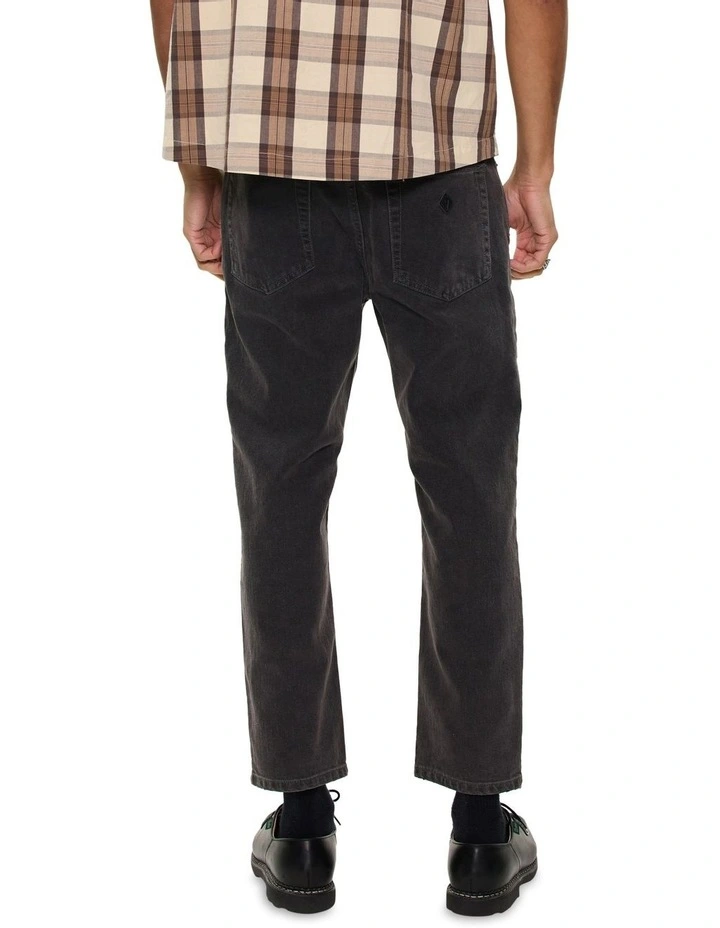 A3 Crop Bazza Jeans in Washed Black image 2