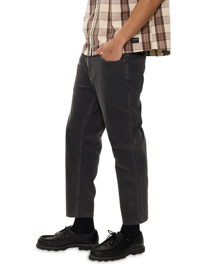 A3 Crop Bazza Jeans in Washed Black image 3