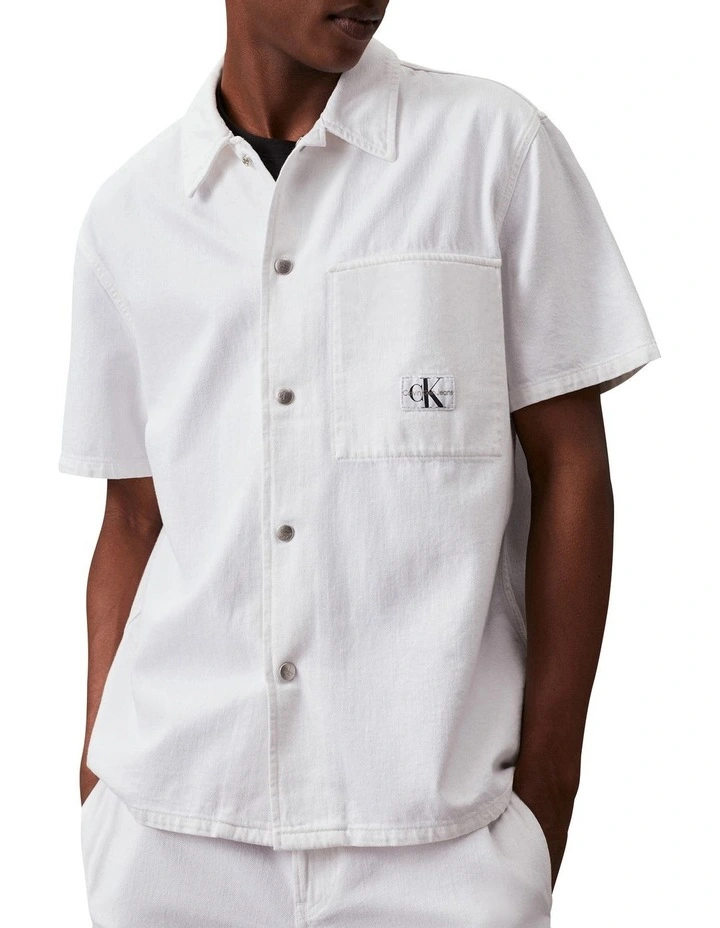 Camp Denim Shirt in White image 1