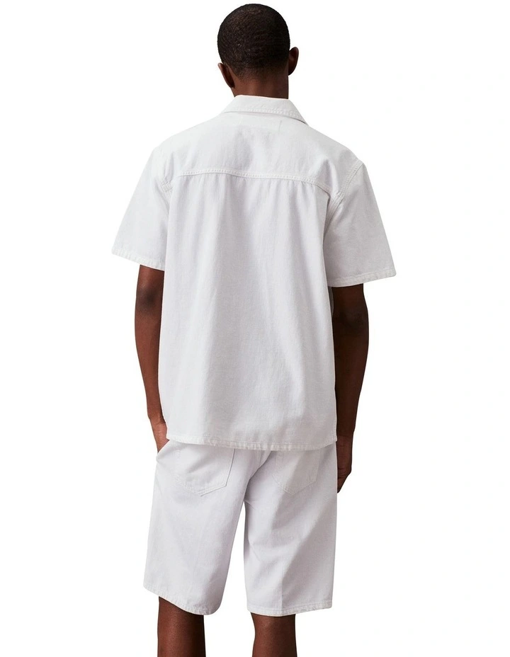 Camp Denim Shirt in White image 2
