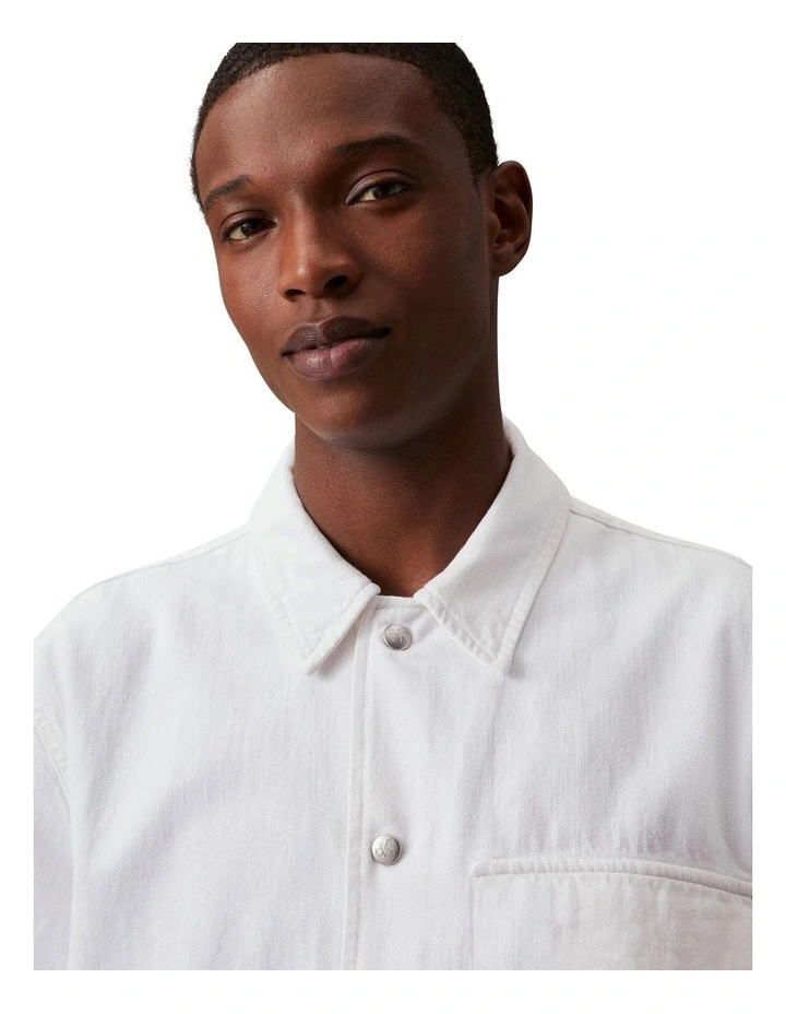 Camp Denim Shirt in White image 3