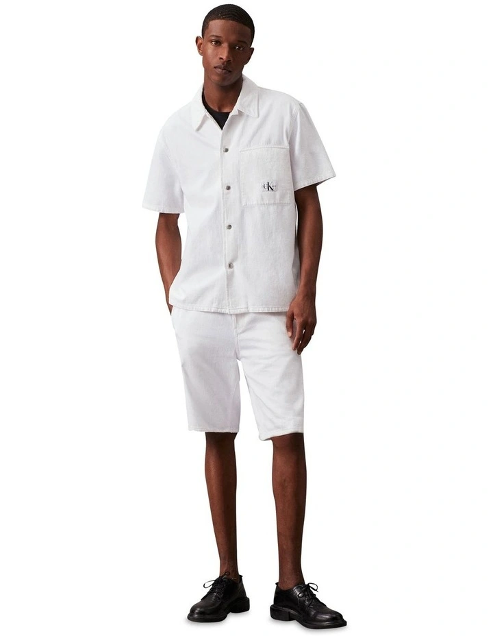 Camp Denim Shirt in White image 4