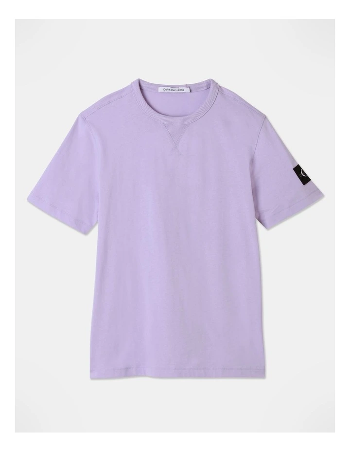 Badge Regular Tee in Pastel Lilac image 1