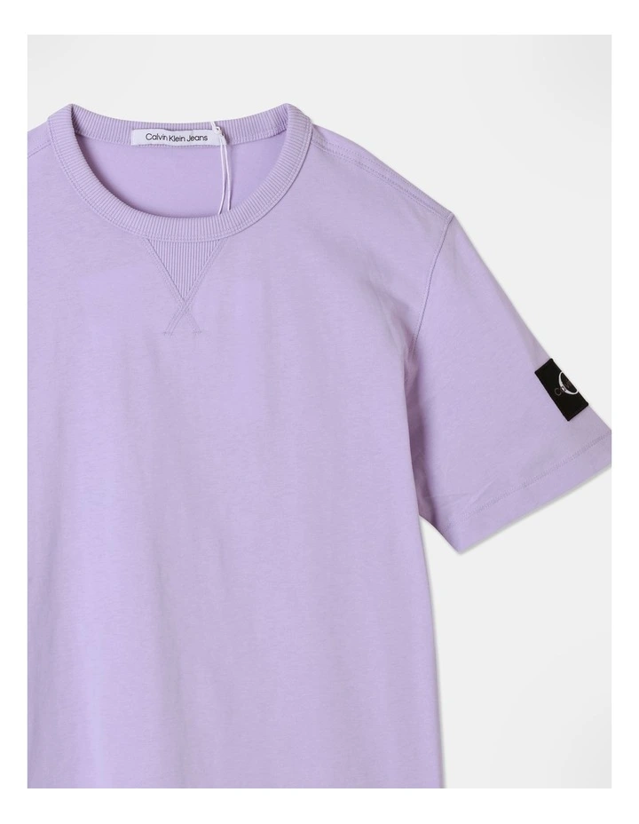 Badge Regular Tee in Pastel Lilac image 2