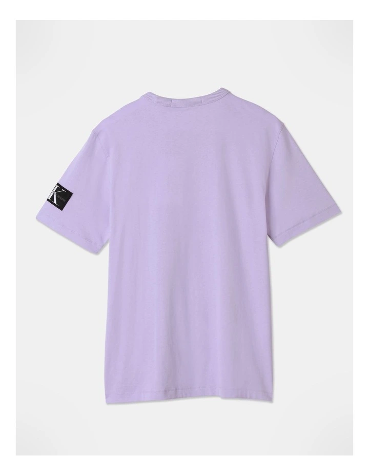 Badge Regular Tee in Pastel Lilac image 3