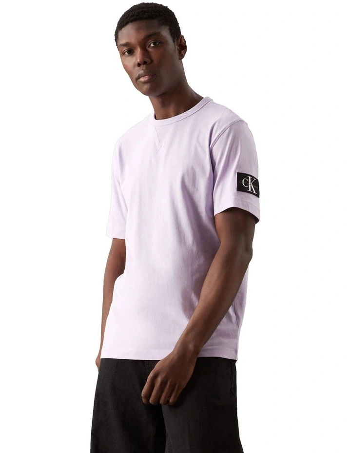 Badge Regular Tee in Pastel Lilac image 4