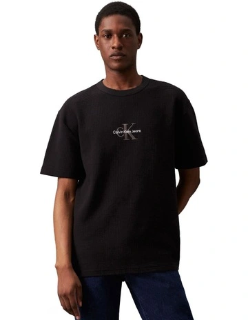 City Grid Short Sleeves Tee in Black