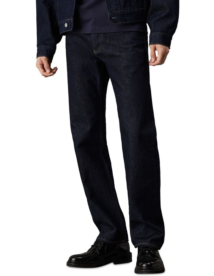 Standard Straight Jeans in Rinse Blue image 1