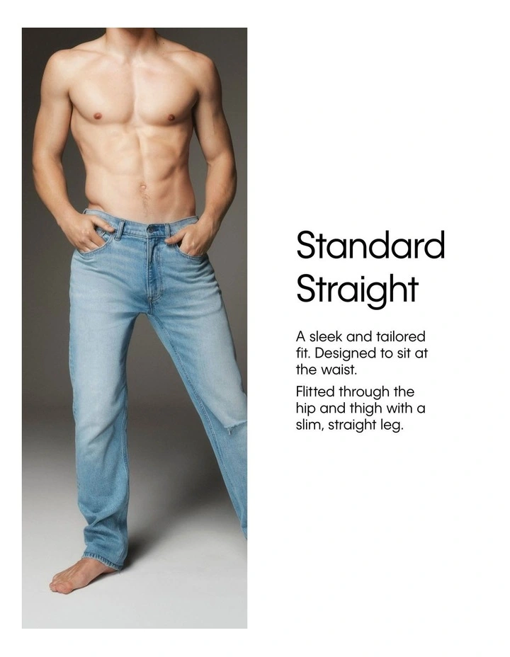 Standard Straight Jeans in Blue image 5