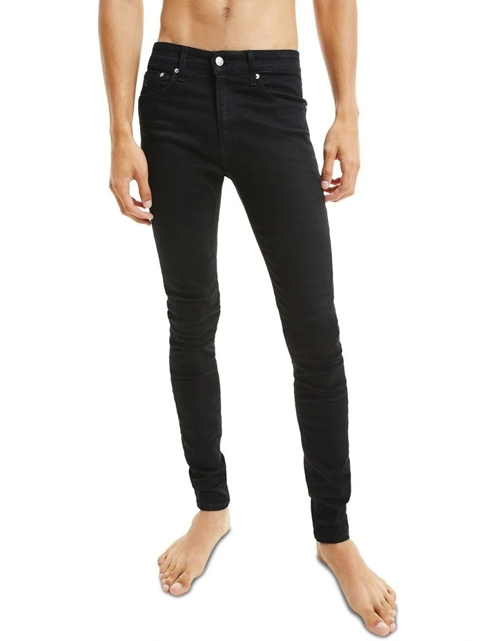 016 Low Rise Skinny Jeans in Black image 1