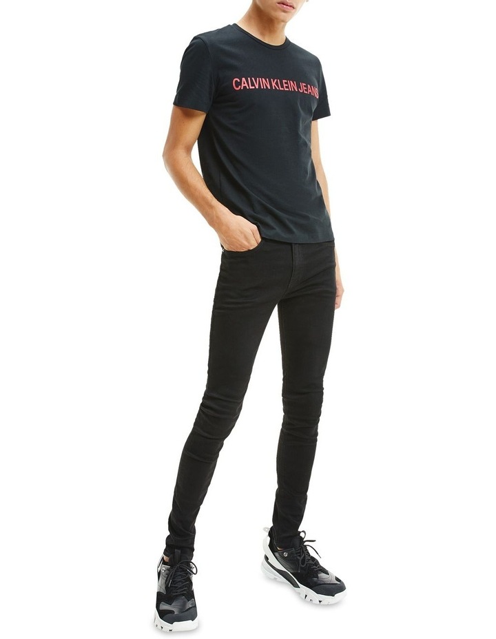 016 Low Rise Skinny Jeans in Black image 3