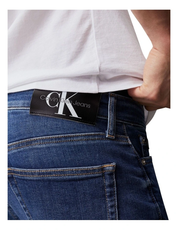 Core Low Rise Slim Jeans Mid in Blues image 3