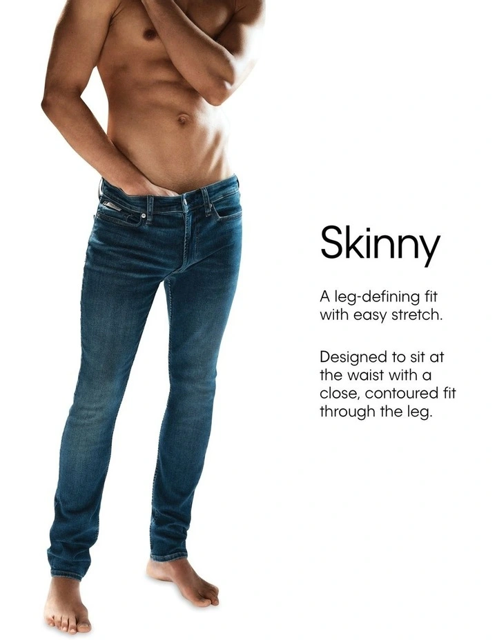 Skinny Denim Pant in Grey image 6