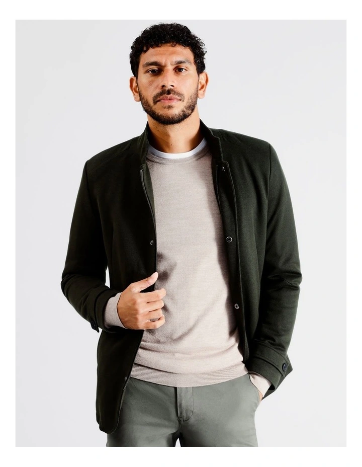 Jagger Bonded Jacket in Khaki image 3