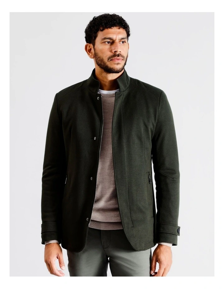 Jagger Bonded Jacket in Khaki image 4