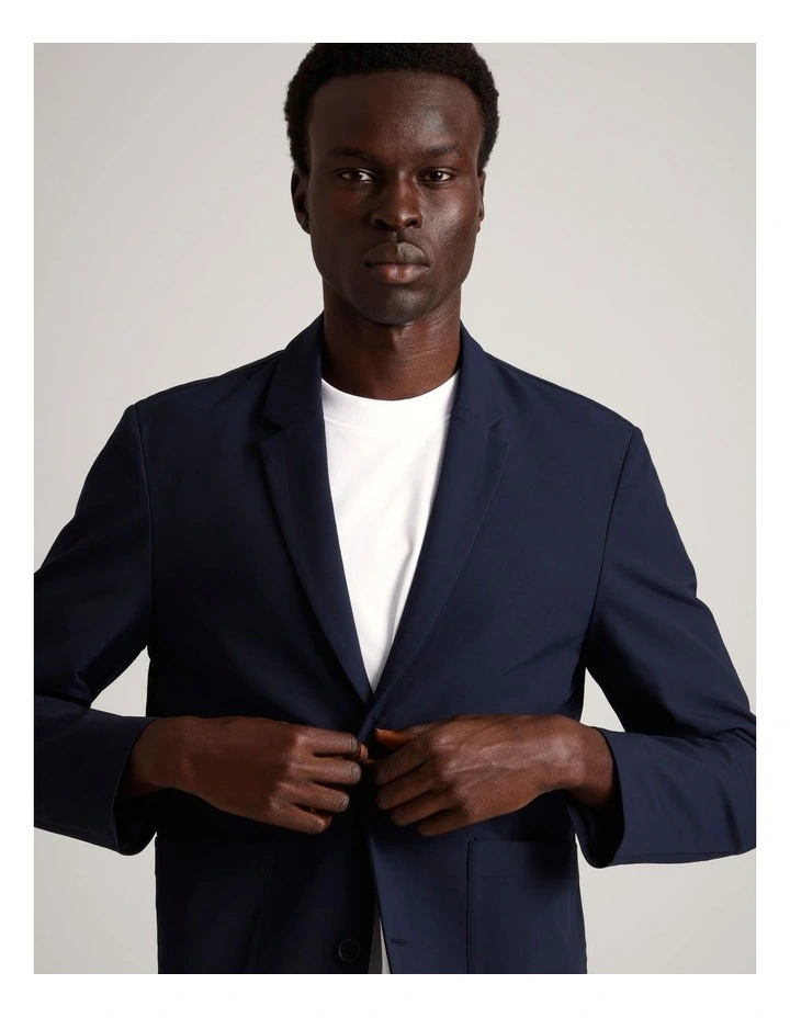 Jet-Setter Water Resistant Tech Blazer in Navy image 3