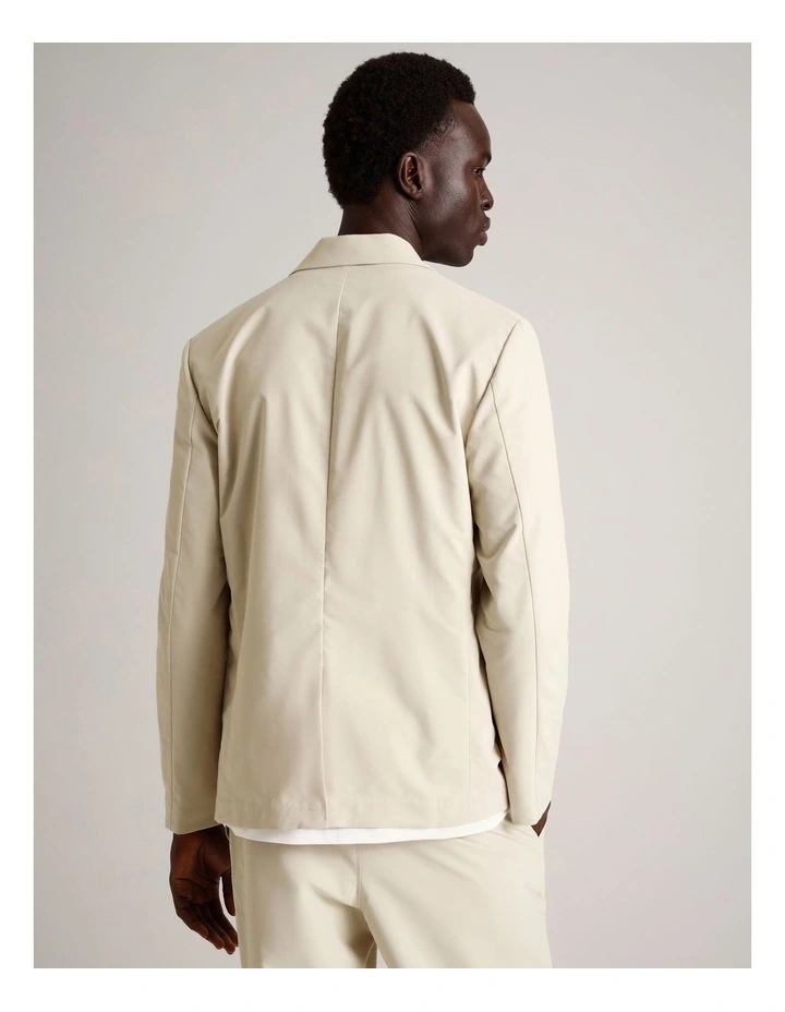 Jet-Setter Water Resistant Tech Blazer in Ecru image 6
