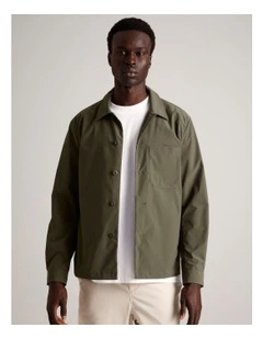 Jet-Setter Water Resistant Tech Jacket in Khaki