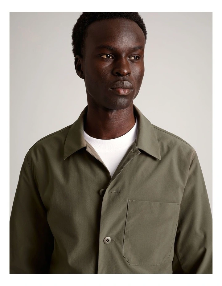 Jet-Setter Water Resistant Tech Jacket in Khaki image 5
