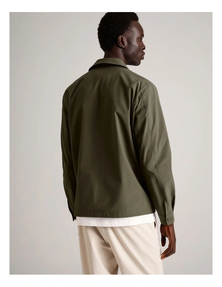 Jet-Setter Water Resistant Tech Jacket in Khaki image 6