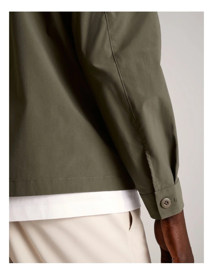 Jet-Setter Water Resistant Tech Jacket in Khaki image 7
