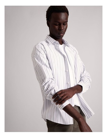 Spencer Striped Long Sleeve Shirt in Green