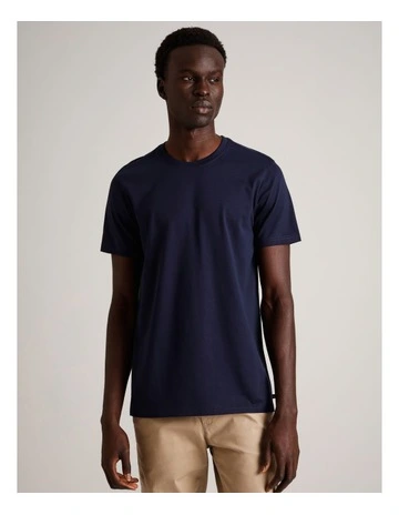 Essential Supima Cotton Crew Neck T-Shirt in Navy