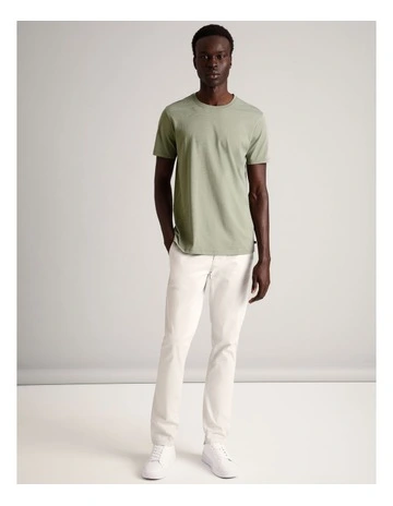 Essential Supima Cotton Crew Neck T-Shirt in Sage