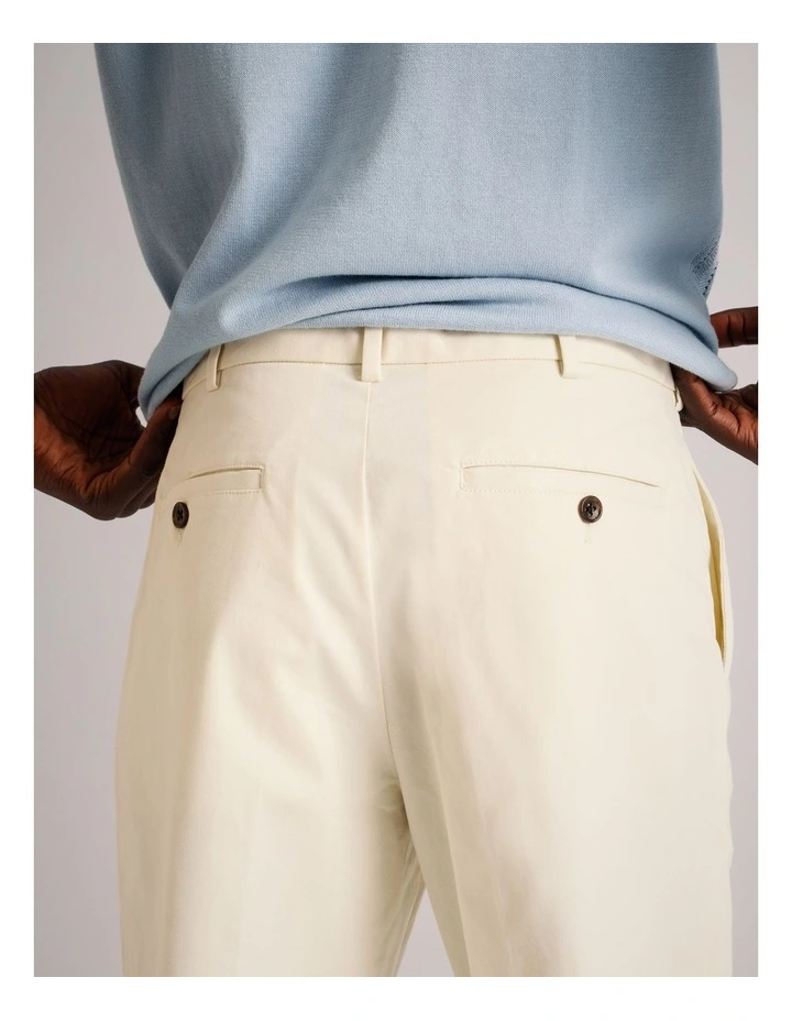 Essential Theo Ankle Length Pant in Ecru image 4