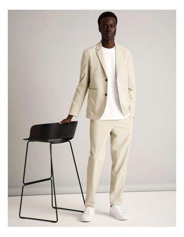 Jet-Setter Water Resistant Tech Pant in Ecru