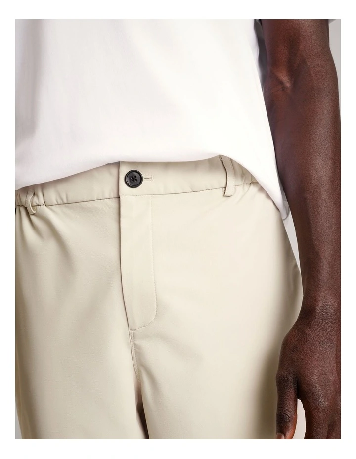 Jet-Setter Water Resistant Tech Pant in Ecru image 3