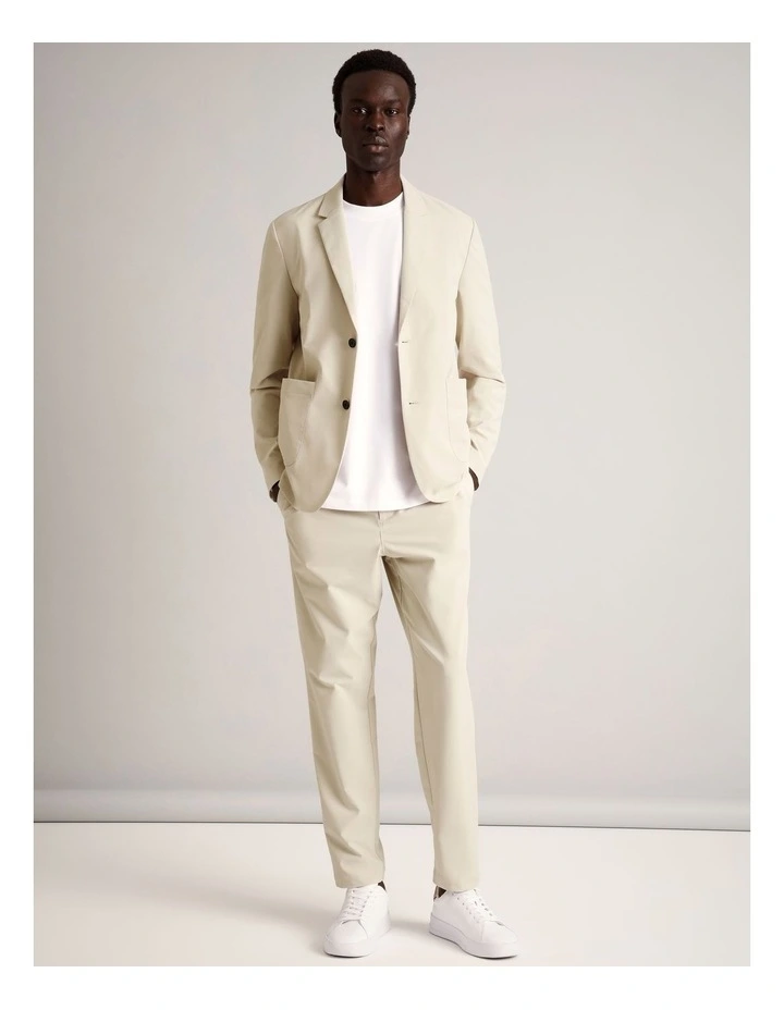 Jet-Setter Water Resistant Tech Pant in Ecru image 4
