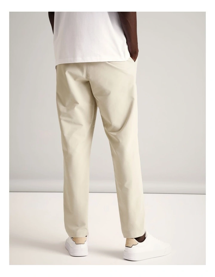 Jet-Setter Water Resistant Tech Pant in Ecru image 5
