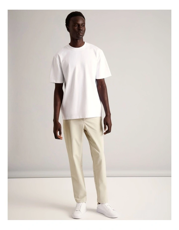 Jet-Setter Water Resistant Tech Pant in Ecru image 7