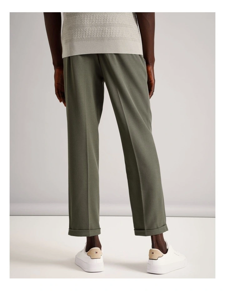 Colton Elasticated Relaxed Pant in Khaki image 6