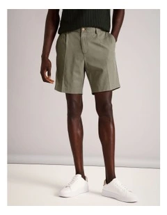Louis Front Pleat Short in Khaki