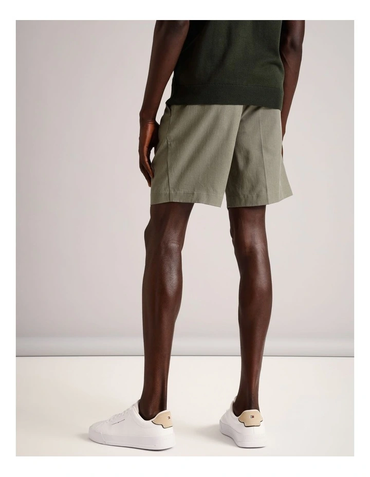 Louis Front Pleat Short in Khaki image 5
