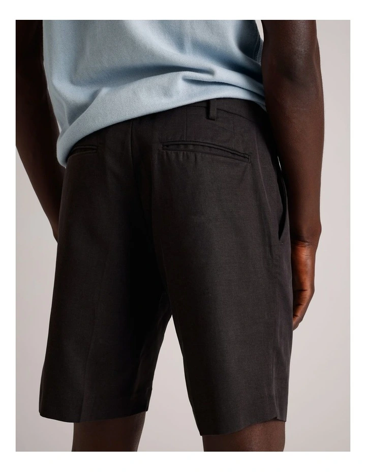 Louis Front Pleat Short in Charcoal image 5