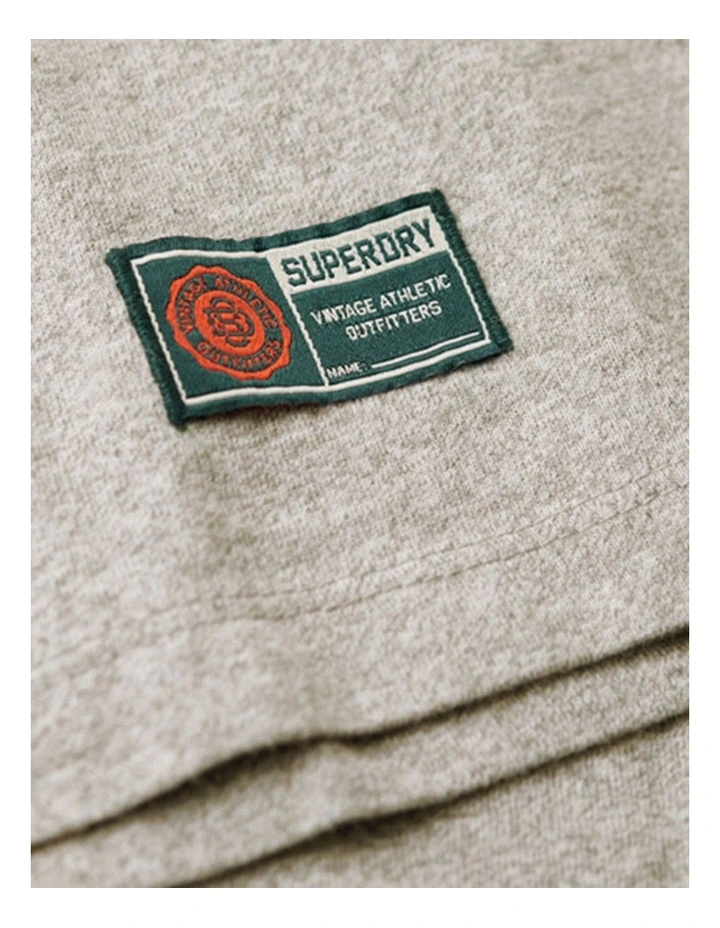 Vintage Athletic Short Sleeves Tee in Light Grey Marl image 5