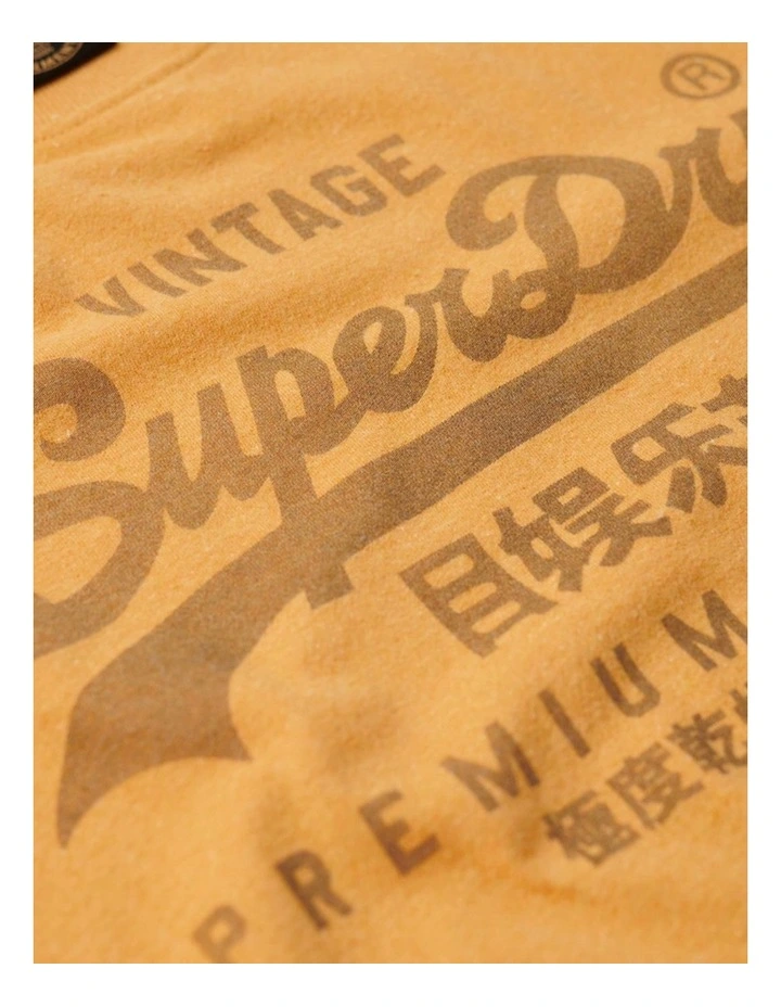 Classic Vl Heritage T Shirt in Amber Yellow Marle image 3