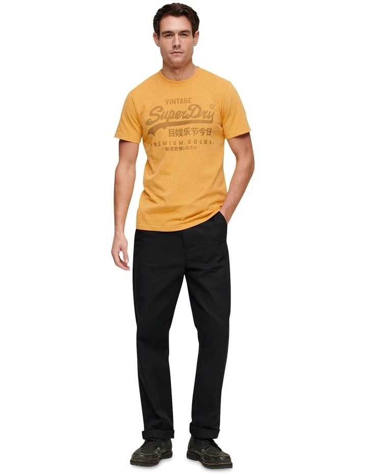 Classic Vl Heritage T Shirt in Amber Yellow Marle image 5